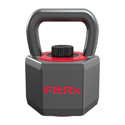 Smartstack Wide Handle Adjustable Kettlebell for Home Gym Workouts, 25-40 Lbs, Black