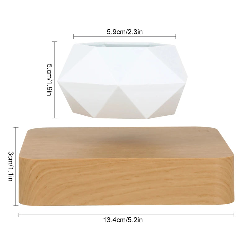 Elevate Your Space with the Magnetic Suspension Flower Pot - Perfect for Air Bonsai and Succulents!
